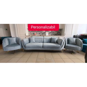 SET OSLO CANAPEA ( 3 LOCURI ) + 2 FOTOLII PERSONALIZABIL PE CULORI SI DIMENSIUNI