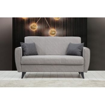 Canapea extensibila cu 2 locuri Zaden cu Lada de Depozitare, 153 x 86 x 77 cm