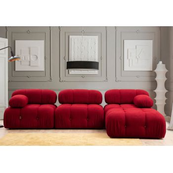 Colțar modular Bubble Rosu 288x190x75 cm