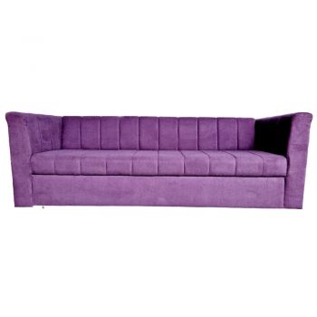 Canapea Extensibila Noriel, 240x80x85cm, 3 locuri, Luna 65 Purple, Glasspandoor