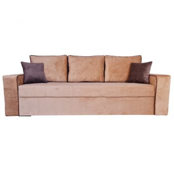 Canapea Extensibila Tania, 240x80x85cm, 3 locuri, Amore 25 Beige, Glasspandoor