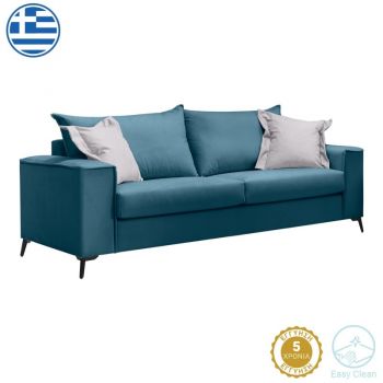 Canapea cu 3 locuri Verona 3 Pako World Albastru 225x93x100 cm