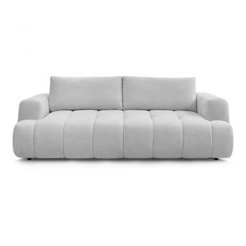 Canapea gri deschis extensibilă/cu spațiu de depozitare 251 cm Fuji – Bobochic Paris Canapea gri deschis extensibilă/cu spațiu de depozitare 251 cm Fuji – Bobochic Paris