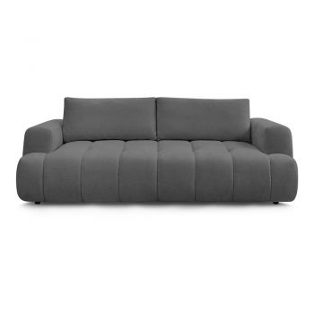 Canapea gri închis extensibilă/cu spațiu de depozitare 251 cm Fuji – Bobochic Paris Canapea gri închis extensibilă/cu spațiu de depozitare 251 cm Fuji – Bobochic Paris