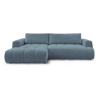 Colțar albastru extensibil/cu spațiu de depozitare (cu colț pe partea stângă/cu șezlong) Fuji – Bobochic Paris Colțar albastru extensibil/cu spațiu de depozitare (cu colț pe partea stângă/cu șezlong) Fuji – Bobochic Paris