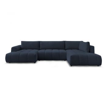 Colțar albastru închis extensibil/cu spațiu de depozitare (cu colț pe partea dreaptă/în formă de Colțar albastru închis extensibil/cu spațiu de depozitare (cu colț pe partea dreaptă/în formă de