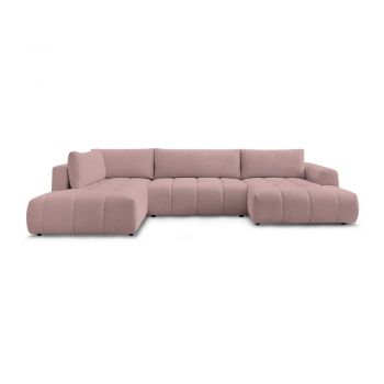 Colțar roz extensibil/cu spațiu de depozitare (cu colț pe partea stângă/în formă de Colțar roz extensibil/cu spațiu de depozitare (cu colț pe partea stângă/în formă de