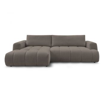 Colțar taupe extensibil/cu spațiu de depozitare (cu colț pe partea stângă/cu șezlong) Fuji – Bobochic Paris Colțar taupe extensibil/cu spațiu de depozitare (cu colț pe partea stângă/cu șezlong) Fuji – Bobochic Paris