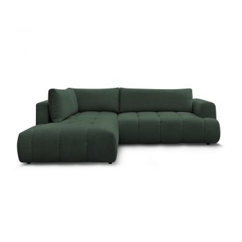 Colțar verde extensibil/cu spațiu de depozitare (cu colț pe partea stângă/în formă de ”L”) Fuji – Bobochic Paris Colțar verde extensibil/cu spațiu de depozitare (cu colț pe partea stângă/în formă de ”L”) Fuji – Bobochic Paris