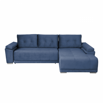Coltar MODENA I extensibil, cu arcuri si lada depozitare, colt dreapta, albastru deschis, 282x205x92 cm Coltar MODENA I extensibil, cu arcuri si lada depozitare, colt dreapta, albastru deschis, 282x205x92 cm