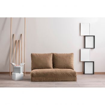 Canapea extensibilă cu 2 locuri, Futon, 859FTN1278, Metal , Maro deschis Canapea extensibilă cu 2 locuri, Futon, 859FTN1278, Metal , Maro deschis