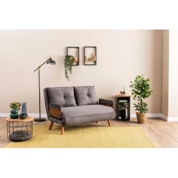 Canapea extensibilă cu 2 locuri, Futon, 859FTN2718, Metal , Gri Canapea extensibilă cu 2 locuri, Futon, 859FTN2718, Metal , Gri