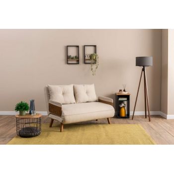 Canapea extensibilă cu 2 locuri, Futon, 859FTN2722, Metal , Crem Canapea extensibilă cu 2 locuri, Futon, 859FTN2722, Metal , Crem