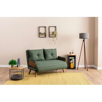 Canapea extensibilă cu 2 locuri, Futon, 859FTN2725, Metal , Verde Canapea extensibilă cu 2 locuri, Futon, 859FTN2725, Metal , Verde