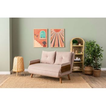 Canapea extensibilă cu 2 locuri, Futon, 859FTN2727, Metal , Bej Canapea extensibilă cu 2 locuri, Futon, 859FTN2727, Metal , Bej