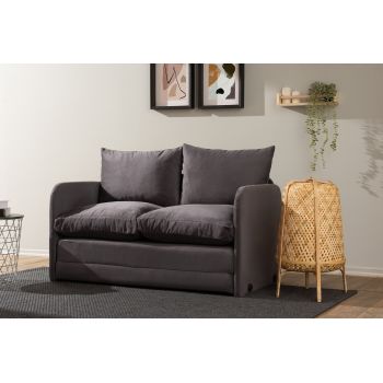 Canapea extensibilă cu 2 locuri, Futon, 859FTN2873, Metal , Gri Canapea extensibilă cu 2 locuri, Futon, 859FTN2873, Metal , Gri