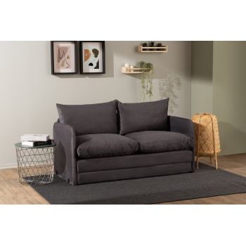 Canapea extensibilă cu 2 locuri, Futon, 859FTN2887, Metal , Gri Canapea extensibilă cu 2 locuri, Futon, 859FTN2887, Metal , Gri