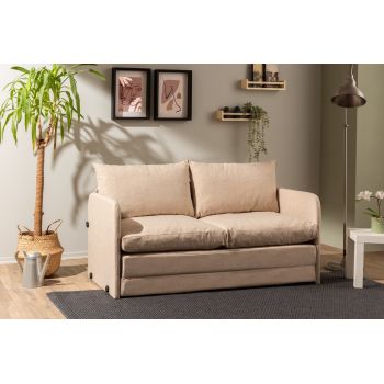 Canapea extensibilă cu 2 locuri, Futon, 859FTN2891, Metal , Bej Canapea extensibilă cu 2 locuri, Futon, 859FTN2891, Metal , Bej