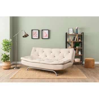 Canapea extensibila cu 3 locuri, Futon, 859FTN2898, Metal , Bej Canapea extensibila cu 3 locuri, Futon, 859FTN2898, Metal , Bej