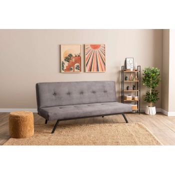 Canapea extensibila cu 3 locuri, Futon, 859FTN2899, Metal , Gri Canapea extensibila cu 3 locuri, Futon, 859FTN2899, Metal , Gri