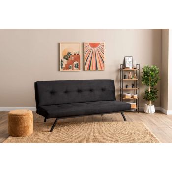 Canapea extensibila cu 3 locuri, Futon, 859FTN2900, Metal , Negru Canapea extensibila cu 3 locuri, Futon, 859FTN2900, Metal , Negru