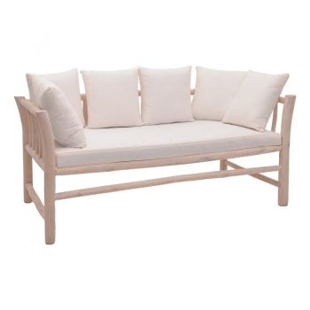 Canapea cu 2 locuri pentru gradina de gradina Dranjere Boho Pako World Natural 167x80x71 cm Canapea cu 2 locuri pentru gradina de gradina Dranjere Boho Pako World Natural 167x80x71 cm