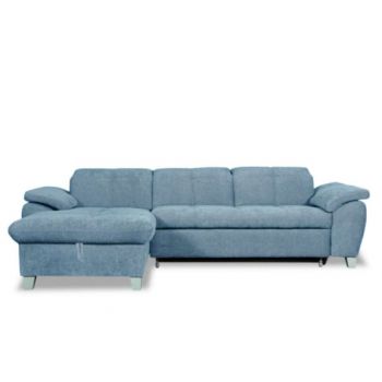 Coltar Extensibil Cu Insula Stanga Sevilia Lux, Lada Depozitare, 5 Locuri, Tetiere Reglabile, Albastru, 272 Cm Coltar Extensibil Cu Insula Stanga Sevilia Lux, Lada Depozitare, 5 Locuri, Tetiere Reglabile, Albastru, 272 Cm