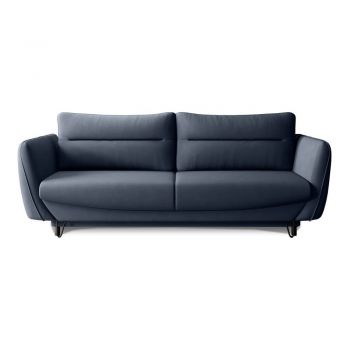 Canapea albastră extensibilă/cu spațiu de depozitare cu tapițerie din chenille 236 cm Silva – ELTAP Canapea albastră extensibilă/cu spațiu de depozitare cu tapițerie din chenille 236 cm Silva – ELTAP