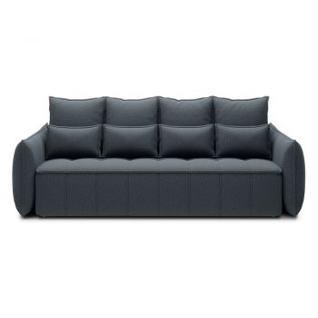 Canapea albastră extensibilă/cu spațiu de depozitare cu tapițerie din chenille 242 cm Weltton – ELTAP Canapea albastră extensibilă/cu spațiu de depozitare cu tapițerie din chenille 242 cm Weltton – ELTAP