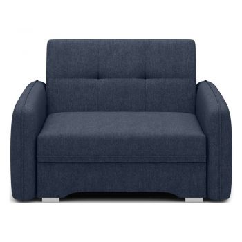 Canapea albastru-închis extensibilă/cu spațiu de depozitare cu tapițerie din chenille 102 cm Laine – ELTAP Canapea albastru-închis extensibilă/cu spațiu de depozitare cu tapițerie din chenille 102 cm Laine – ELTAP