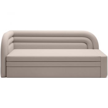 Canapea bej extensibilă/cu spațiu de depozitare cu tapițerie din catifea cu colț pe partea stângă 223 cm Fabillo – ELTAP Canapea bej extensibilă/cu spațiu de depozitare cu tapițerie din catifea cu colț pe partea stângă 223 cm Fabillo – ELTAP