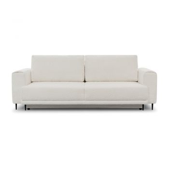 Canapea crem extensibilă/cu spațiu de depozitare cu tapițerie din țesătură bouclé 260 cm Dalia – ELTAP Canapea crem extensibilă/cu spațiu de depozitare cu tapițerie din țesătură bouclé 260 cm Dalia – ELTAP