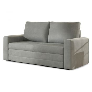 Canapea gri deschis extensibilă/cu spațiu de depozitare cu tapițerie din catifea 151 cm Wave – ELTAP Canapea gri deschis extensibilă/cu spațiu de depozitare cu tapițerie din catifea 151 cm Wave – ELTAP