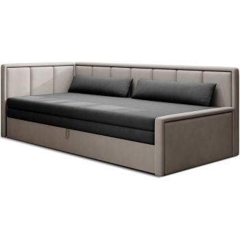 Canapea gri extensibilă/cu spațiu de depozitare cu tapițerie din chenille 214 cm Fulgeo – ELTAP Canapea gri extensibilă/cu spațiu de depozitare cu tapițerie din chenille 214 cm Fulgeo – ELTAP