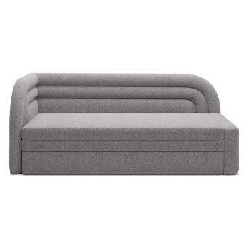 Canapea gri extensibilă/cu spațiu de depozitare cu tapițerie din țesătură bouclé cu colț pe partea stângă 223 cm Fabillo – ELTAP Canapea gri extensibilă/cu spațiu de depozitare cu tapițerie din țesătură bouclé cu colț pe partea stângă 223 cm Fabillo – ELTAP