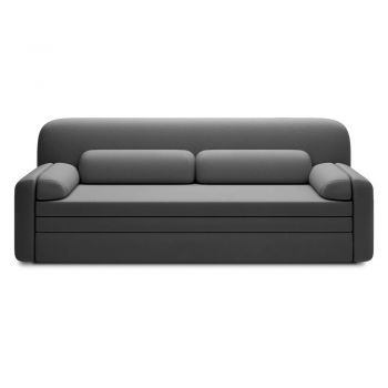 Canapea gri închis extensibilă/cu spațiu de depozitare cu tapițerie din catifea 236 cm Elioss – ELTAP Canapea gri închis extensibilă/cu spațiu de depozitare cu tapițerie din catifea 236 cm Elioss – ELTAP