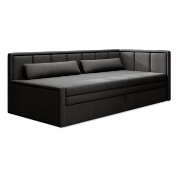 Canapea gri închis extensibilă/cu spațiu de depozitare cu tapițerie din chenille 214 cm Fulgeo – ELTAP Canapea gri închis extensibilă/cu spațiu de depozitare cu tapițerie din chenille 214 cm Fulgeo – ELTAP