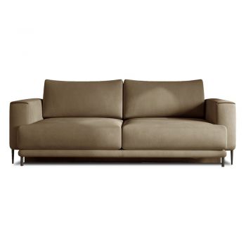 Canapea maro deschis extensibilă/cu spațiu de depozitare cu tapițerie din catifea 260 cm Dalia – ELTAP Canapea maro deschis extensibilă/cu spațiu de depozitare cu tapițerie din catifea 260 cm Dalia – ELTAP