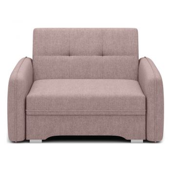 Canapea roz extensibilă/cu spațiu de depozitare cu tapițerie din chenille 102 cm Laine – ELTAP Canapea roz extensibilă/cu spațiu de depozitare cu tapițerie din chenille 102 cm Laine – ELTAP
