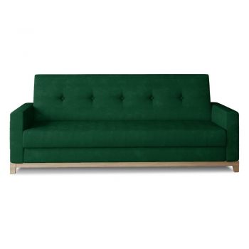 Canapea verde extensibilă/cu spațiu de depozitare cu tapițerie din catifea 216 cm Selene – ELTAP Canapea verde extensibilă/cu spațiu de depozitare cu tapițerie din catifea 216 cm Selene – ELTAP