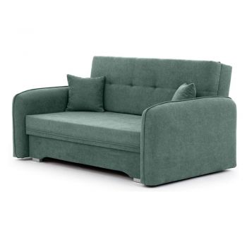 Canapea verde extensibilă/cu spațiu de depozitare cu tapițerie din chenille 155 cm Laine – ELTAP Canapea verde extensibilă/cu spațiu de depozitare cu tapițerie din chenille 155 cm Laine – ELTAP